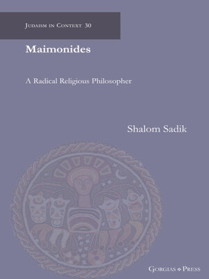 cover image of Maimonides